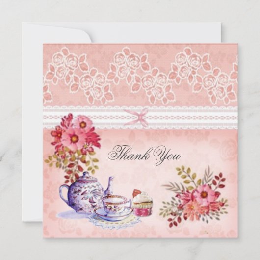 Dank u voor uw roze kaart (Voorkant)