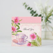 Dank u voor uw roze kaart (Staand voorkant)