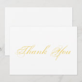 Dank u voor uw script de gouden witte elegante kaa (Voorkant / Achterkant)