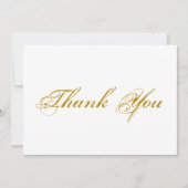 Dank u voor uw script donkerbruine elegant note ca (Voorkant)