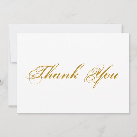 Dank u voor uw script donkerbruine elegant note ca (Voorkant)