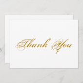 Dank u voor uw script donkerbruine elegant note ca (Voorkant / Achterkant)