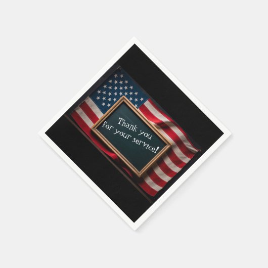Dank u voor uw service! servet (Hoek)