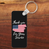 dank u voor uw service sleutelhanger (Achterkant)