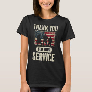 Dank u voor uw Shirt van de Dienst, Patriottische