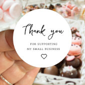 Dank u voor uw steun aan mijn kleine bedrijf, Stic Ronde Sticker
