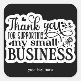 Dank u voor uw steun aan sticker