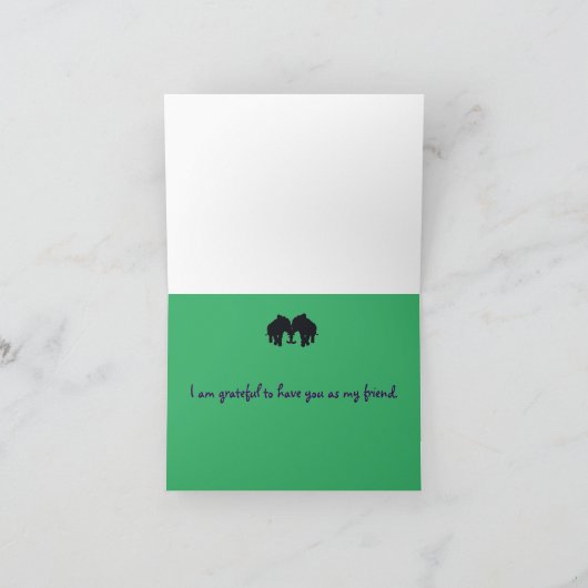 Dank u voor uw Steun Bedankkaart (Binnen)