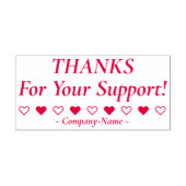 "DANK U VOOR UW STEUN!" + Bedrijfsnaam Stempel (Design)