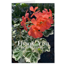 Dank u voor uw steun Dank u Kaart