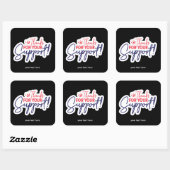 Dank u voor uw steun sticker (Vel)