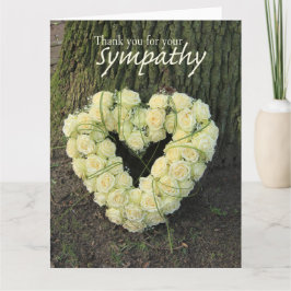 Dank u voor uw sympathie bedankkaart