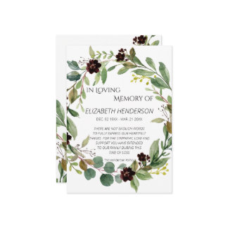 Dank u voor uw sympathie. bedankkaart