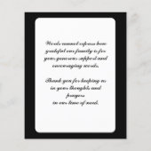 dank u voor uw sympathie ( elegant cross ) (Achterkant)