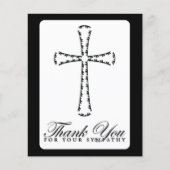 dank u voor uw sympathie ( elegant cross ) (Voorkant)