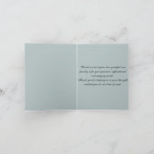 dank u voor uw sympathie ( lof voor de engel ) bedankkaart (Binnen)