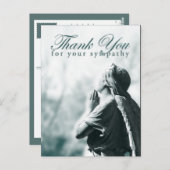 dank u voor uw sympathie ( lof voor de engel ) briefkaart (Voorkant / Achterkant)