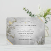 Dank u voor uw sympathie Waterverf Memorial Kaart (Staand voorkant)