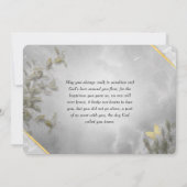 Dank u voor uw sympathie Waterverf Memorial Kaart (Achterkant)