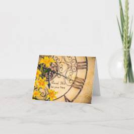 Dank u voor uw tijd bedankkaart