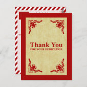 dank u voor uw toewijding briefkaart (Voorkant / Achterkant)