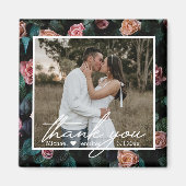 dank u voor uw trouwfoto witje - handschrift magneet (Voorkant)