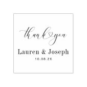 dank u voor uw trouwrubberstempel rubberstempel (Afrduk)