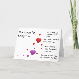 Dank u voor uw U Bedankkaart