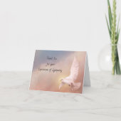 Dank u voor uw Uitdrukking van Sympathie Bedankkaart (Voorkant)