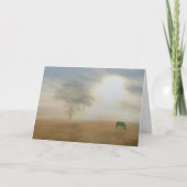 Dank u voor uw van de sympathiepaard en zon kaart (Voorkant)