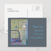 Dank u voor uw Verfijnde Sjabloon van de Briefkaart (Voorkant / Achterkant)