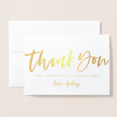 Dank u voor uw verjaardag, echte folie fotokaart kaarten (Voorkant met envelop)