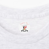 dank u voor uw verjaardag roze stickers (Aangebracht)