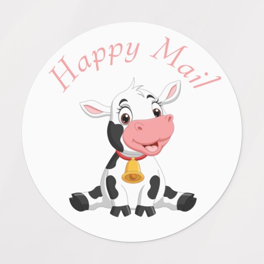 dank u voor uw verjaardag roze stickers (Design 3)