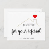 Dank u voor uw verwijzing naar emplacement farming briefkaart (Voorkant / Achterkant)