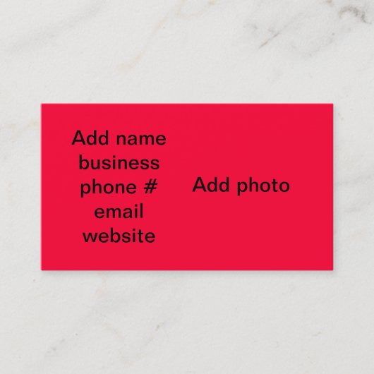 Dank u voor uw visitekaartje (Voorkant)