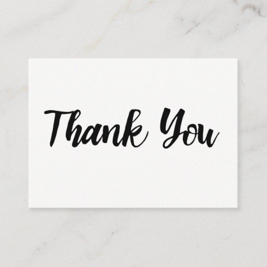 Dank u voor uw Visitekaartje (Voorkant)