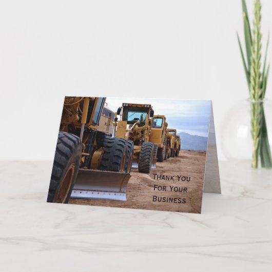 Dank u voor uw Visitekaartje Bedankkaart (Voorkant)