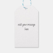 dank u voor uw vriendelijke kaart cadeaulabel (Achterkant)