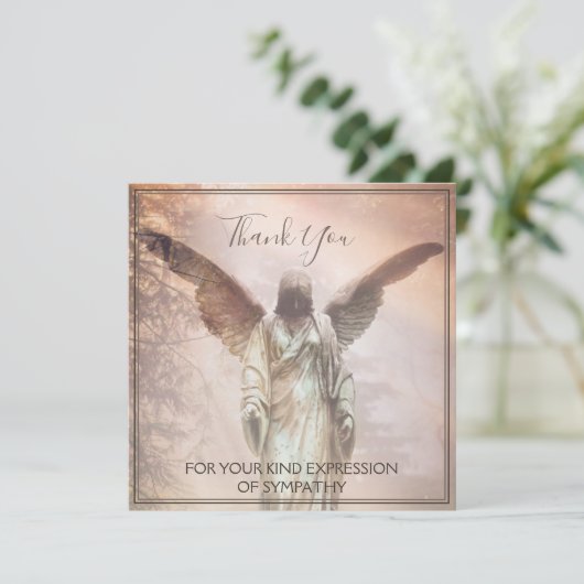 Dank u voor uw vriendelijke uiting van medeleven (Staand voorkant)