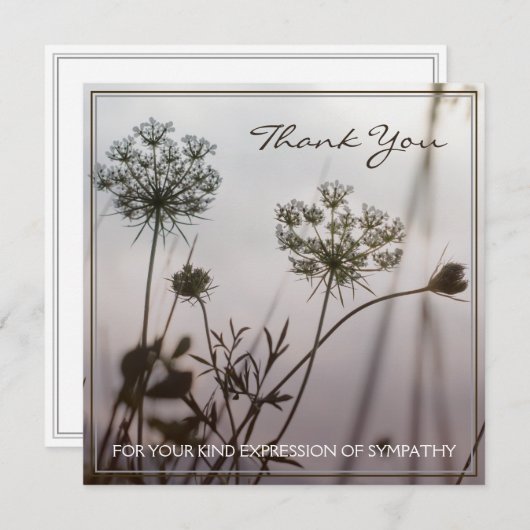 Dank u voor uw vriendelijke uiting van medeleven (Voorkant / Achterkant)