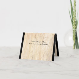 Dank u voor uw vriendelijke uiting van medeleven bedankkaart