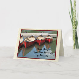 Dank u voor uw vriendelijke uiting van medeleven bedankkaart