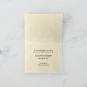 Dank u voor uw vriendelijke uiting van medeleven bedankkaart (Binnen)