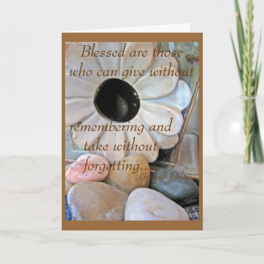 Dank U voor uw vriendelijkheid Bedankkaart (Voorkant)