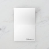 Dank u voor Uw Vriendelijkheid Bedankkaart (Binnen)