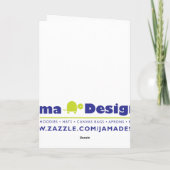 Dank u voor uw vriendelijkheid bedankkaart (Achterkant)