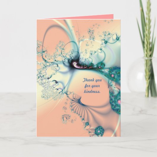 Dank U voor uw vriendelijkheid Bedankkaart (Voorkant)