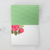 Dank u voor uw vriendelijkheid bloemendank u kaart (Binnen)