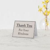  "Dank u voor uw vriendelijkheid" Kaart (Gele Bloem)